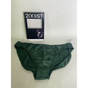2xist Sexy Sliq Hip Brief Underwear Hunter Green Mens Size XL